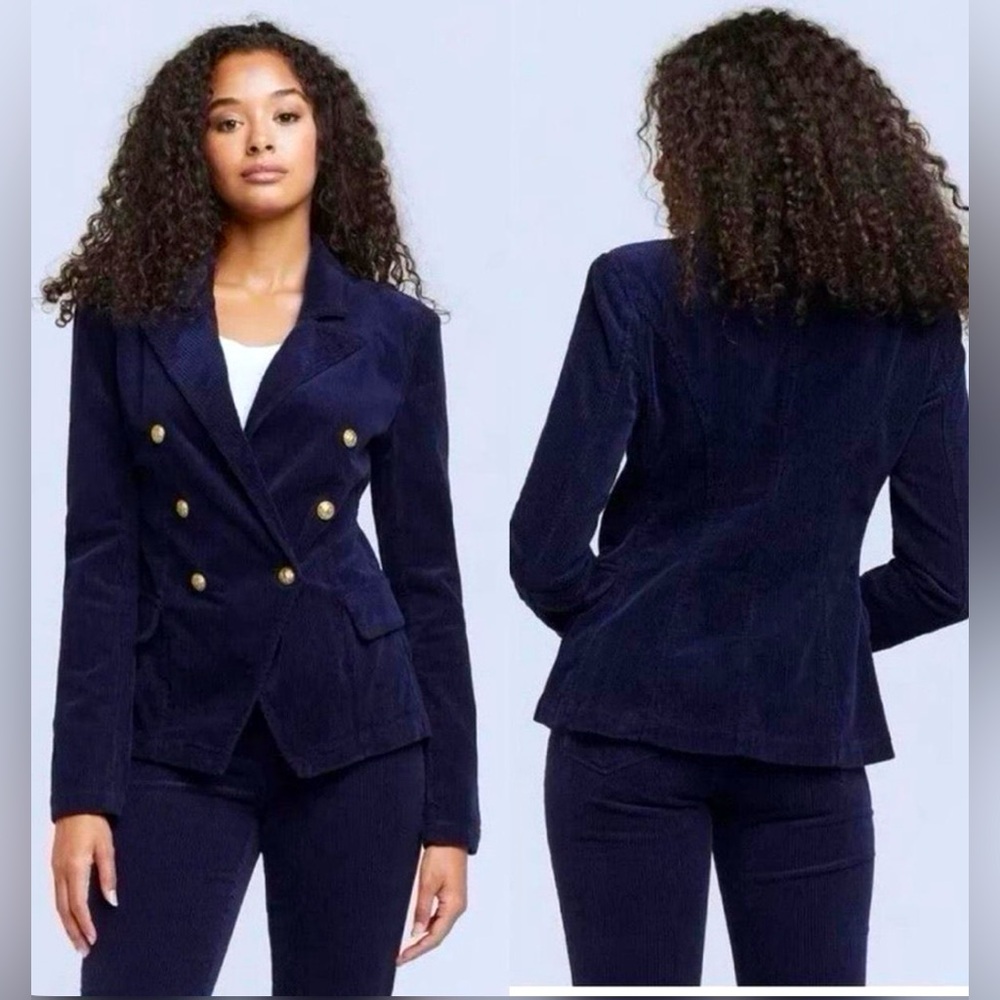 L'AGENCE Kaydence Double-Breasted Corduroy Jacket NWOT